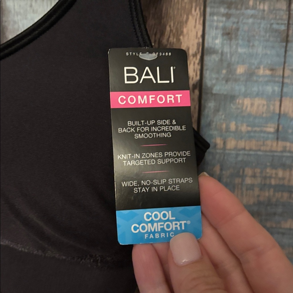 Bali Black Cool Comfort Bra - Picture 2 of 4